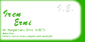 iren erni business card